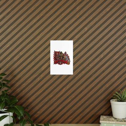 Red Till Dead Orc Warrior Poster
