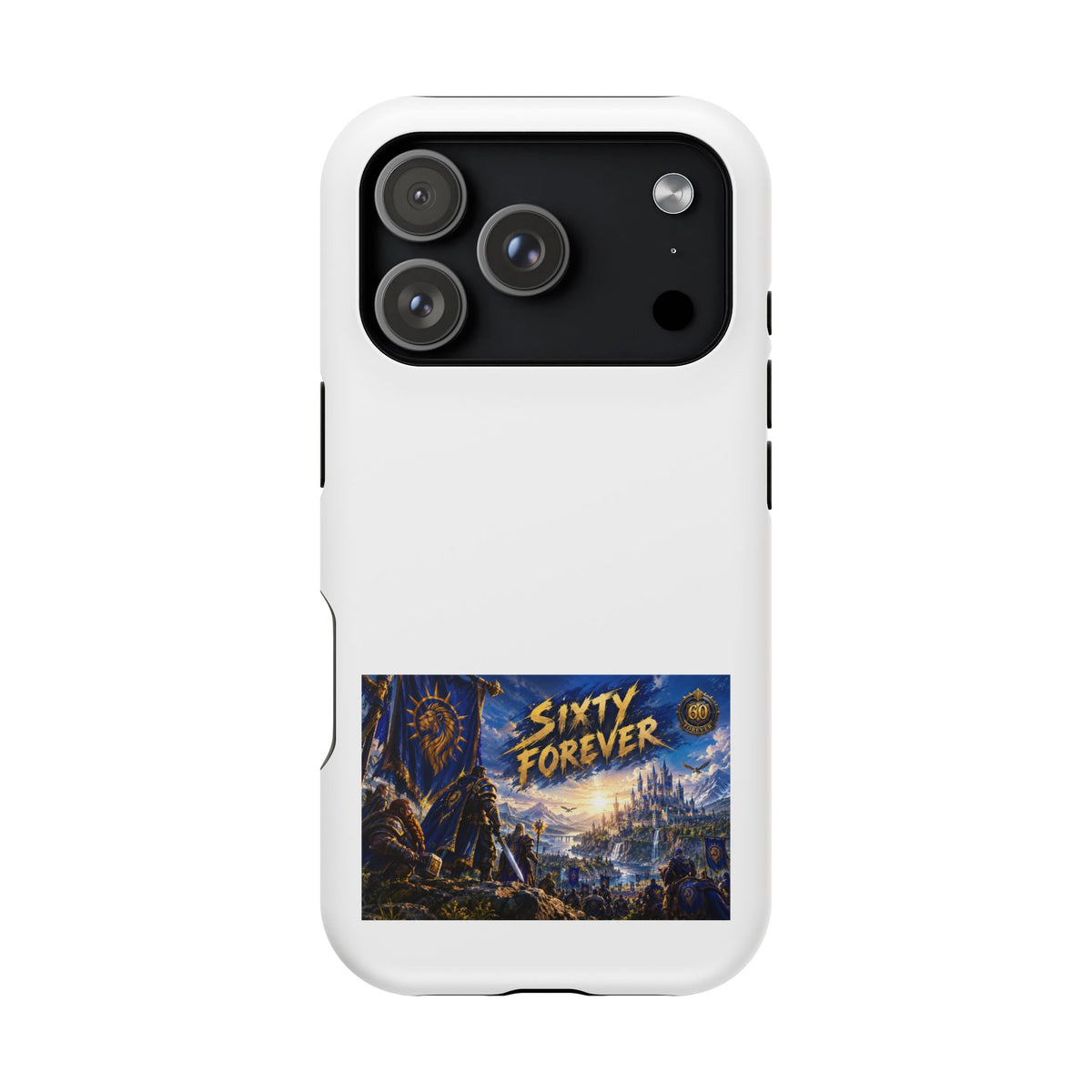 Sixty Forever – Blue Banner – Phone Case