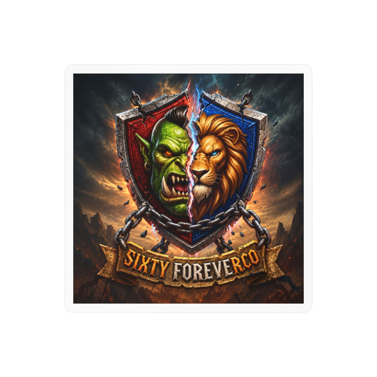 Pick Your Side – Split Shield – Sticker