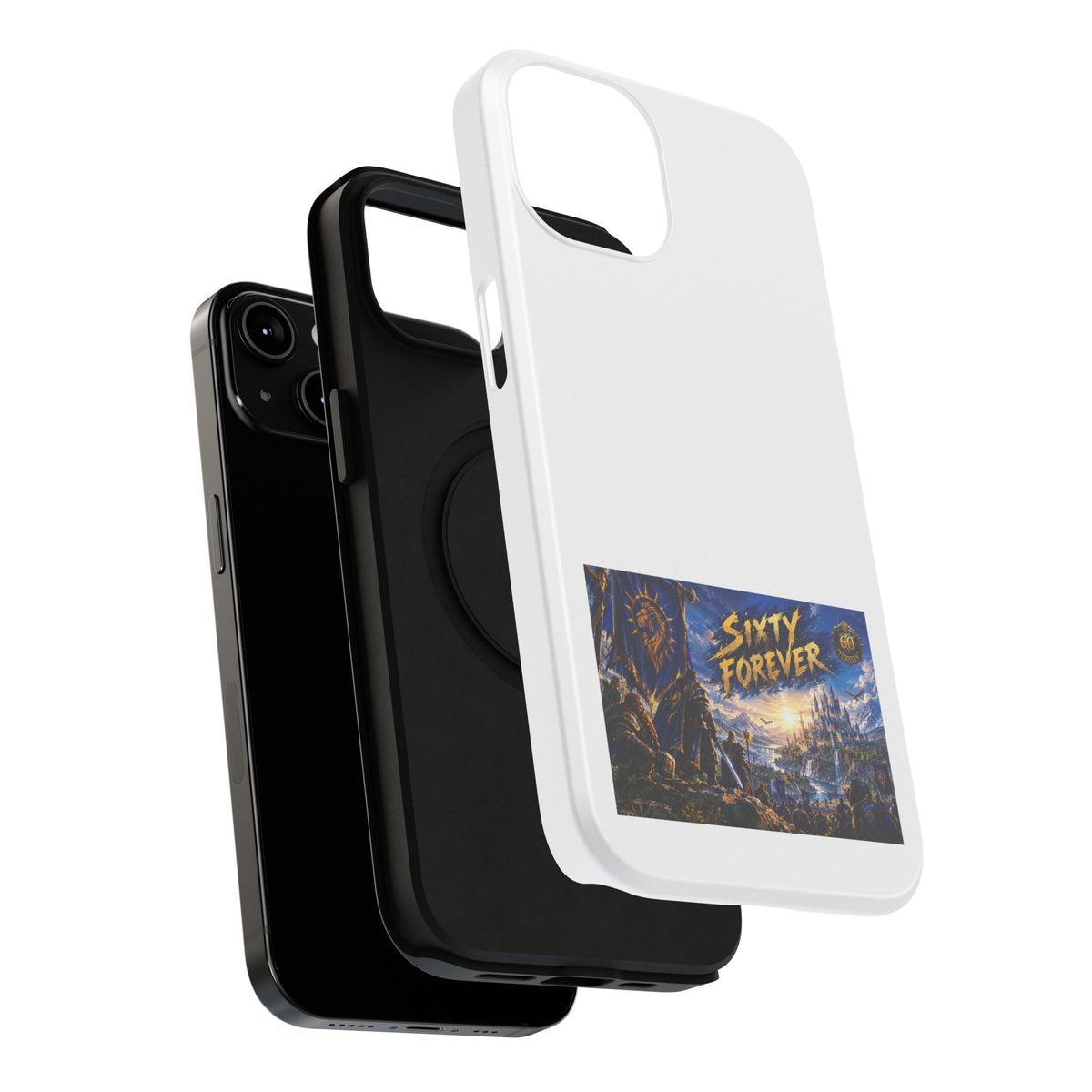 Sixty Forever – Blue Banner – Phone Case