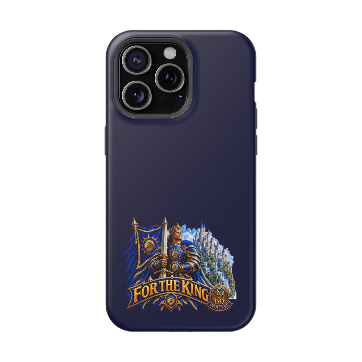 Phone Case — 'For The King' Banner Heavy-Duty Impact-Resistant Phone Case