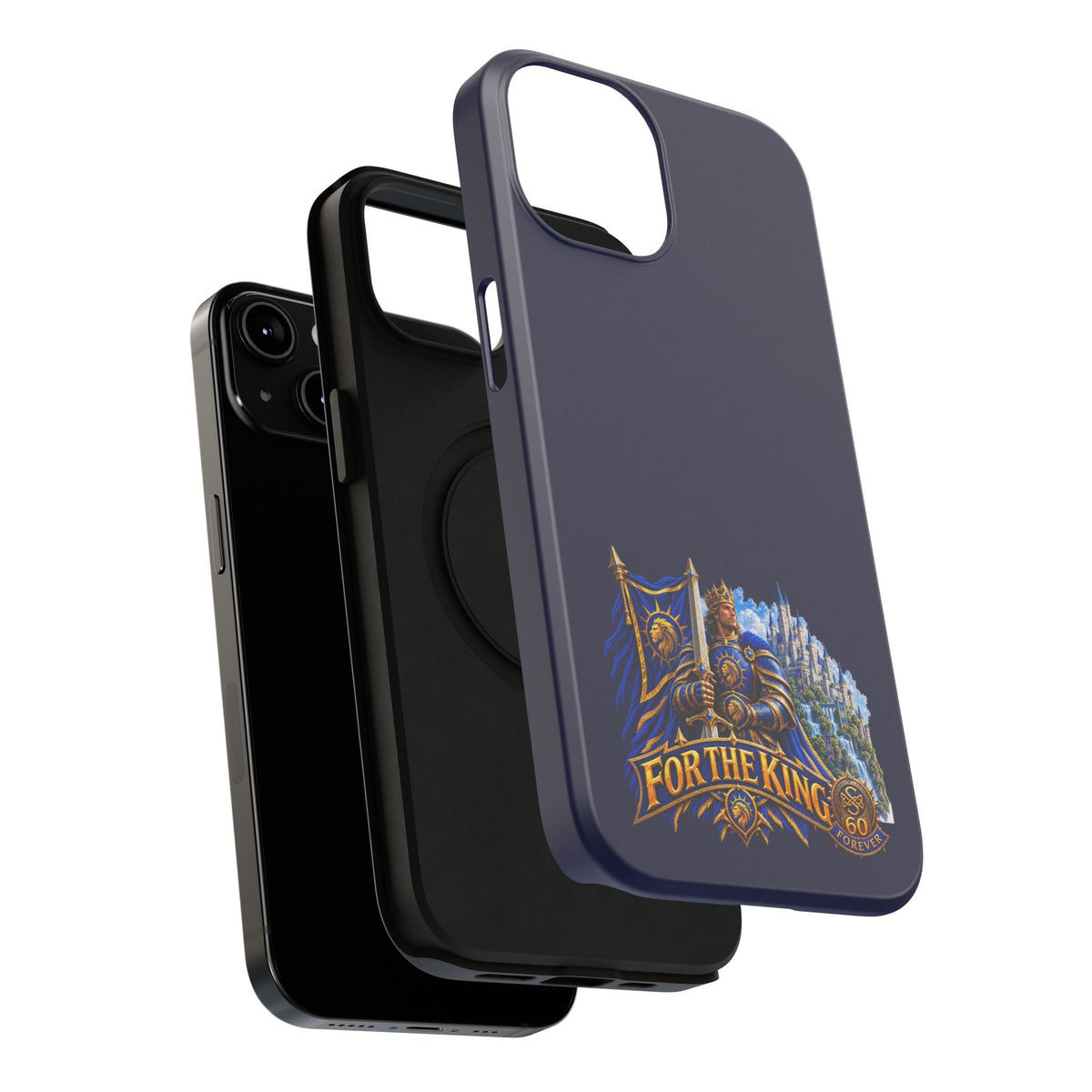 Phone Case — 'For The King' Banner Heavy-Duty Impact-Resistant Phone Case