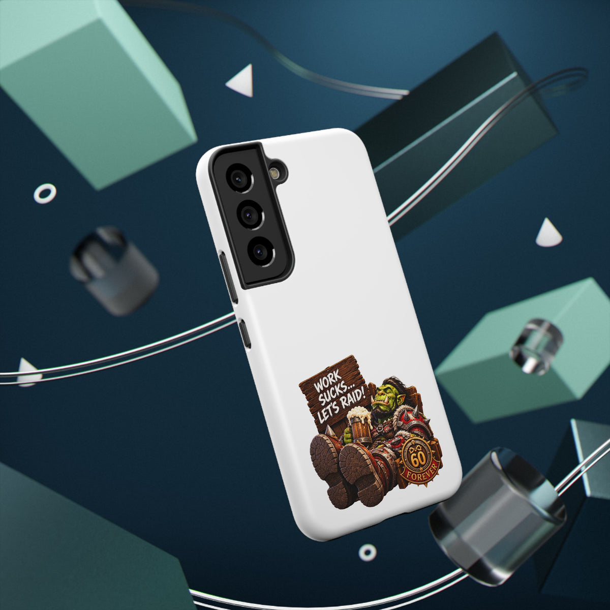 Work Sucks, Let's Raid – Phone Case