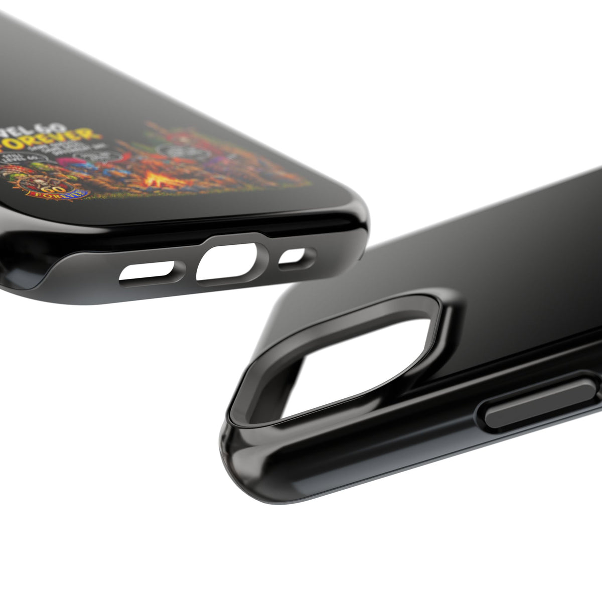 Phone Case — 'Level 60 Forever Campfire' Heavy-Duty Impact-Resistant Phone Case