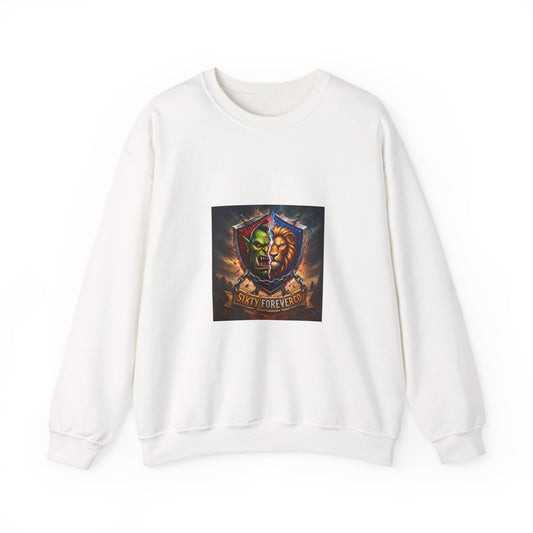 Fantasy Crest Crewneck Sweatshirt — "Forever" Shield Graphic