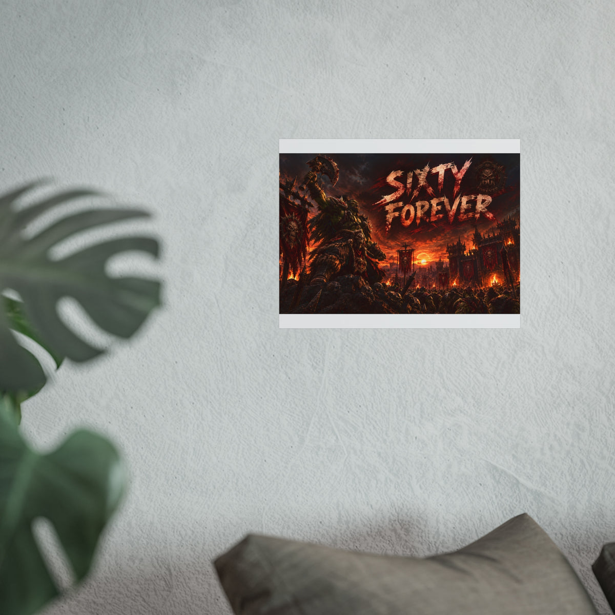 Sixty Forever War-Art Poster — Dark Fantasy Fine Art Print