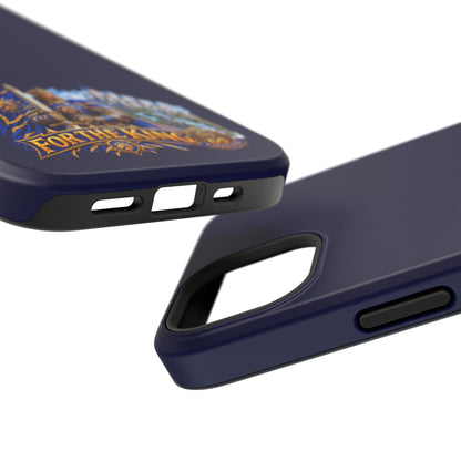 Phone Case — 'For The King' Banner Heavy-Duty Impact-Resistant Phone Case