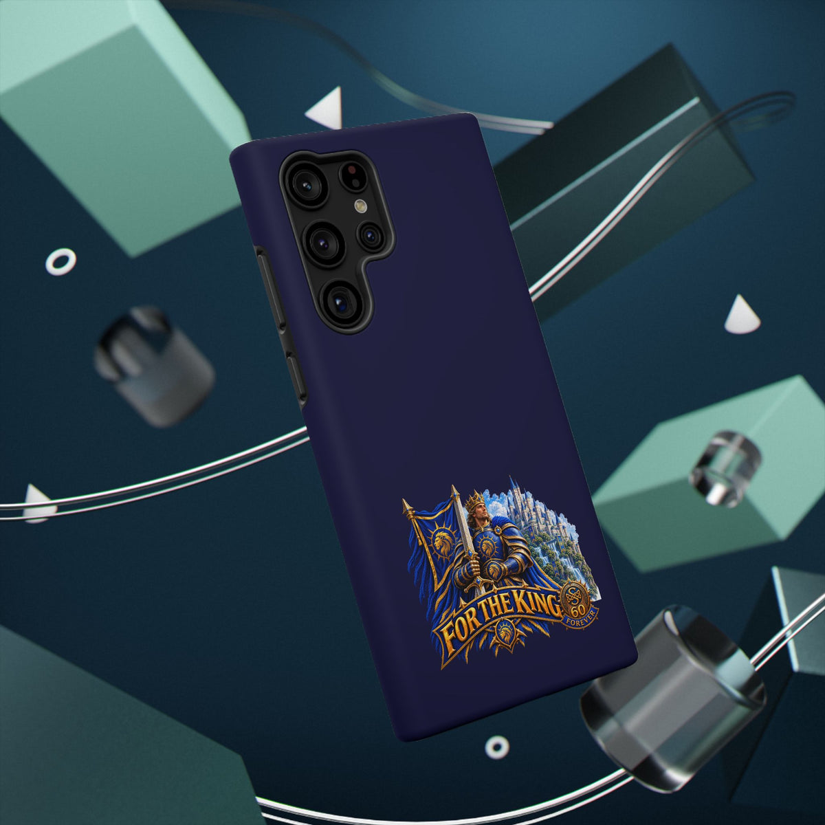 Phone Case — 'For The King' Banner Heavy-Duty Impact-Resistant Phone Case
