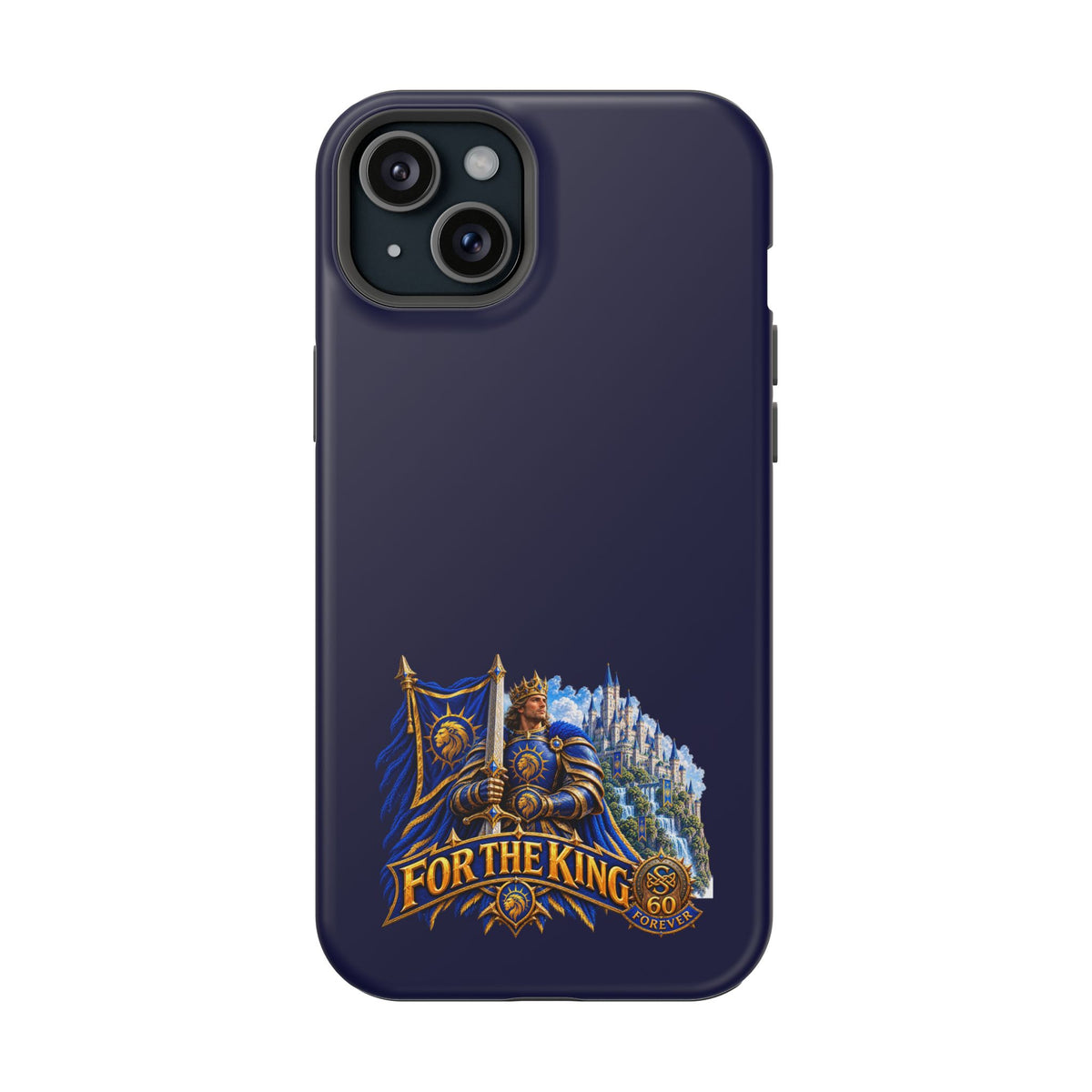Phone Case — 'For The King' Banner Heavy-Duty Impact-Resistant Phone Case