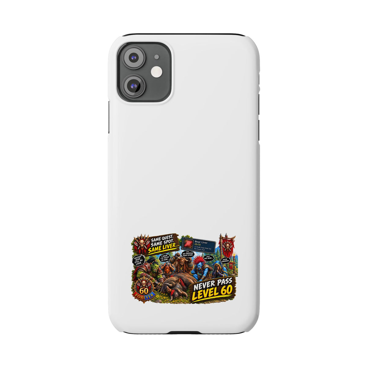 Level 60 Gamer Collage Slim Phone Case