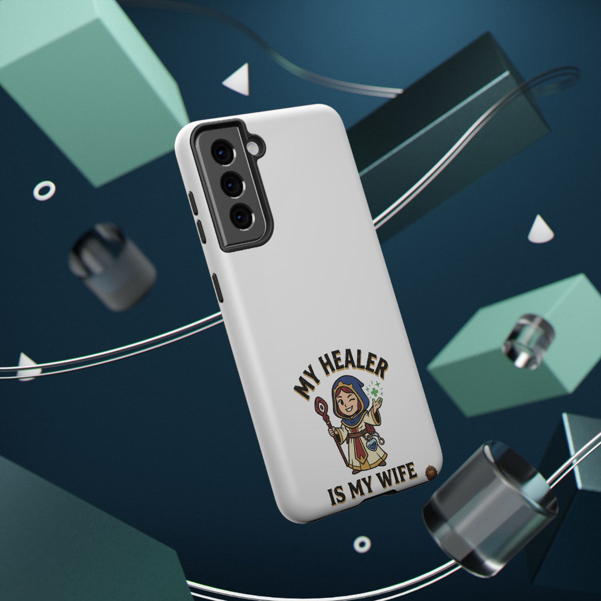 Phone Case — 'My Healer Is My Wife' Heavy-Duty Impact-Resistant Phone Case