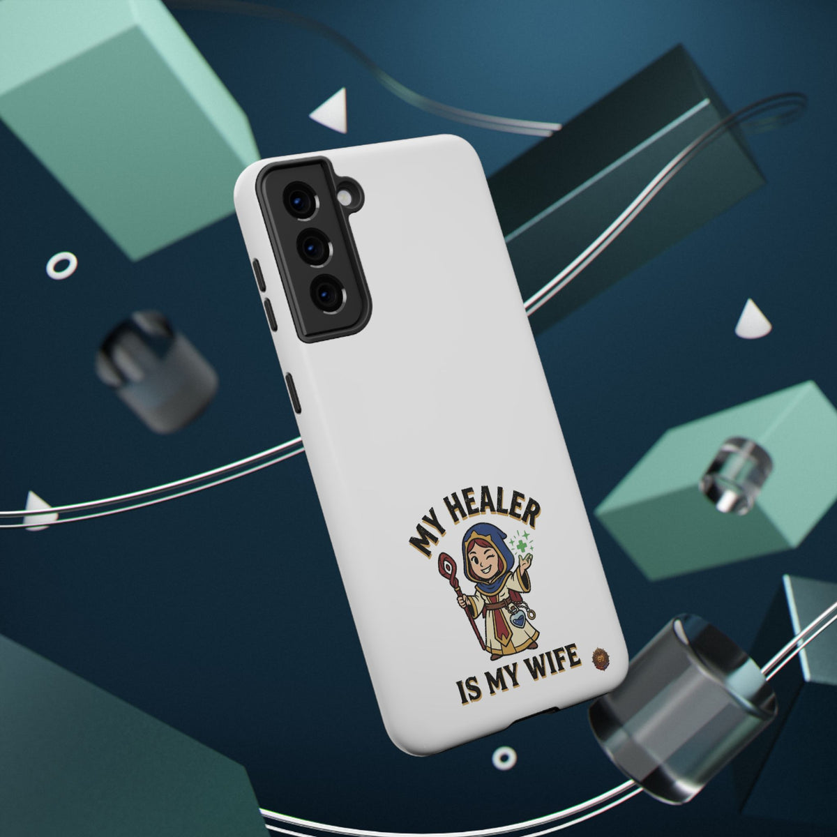 Phone Case — 'My Healer Is My Wife' Heavy-Duty Impact-Resistant Phone Case
