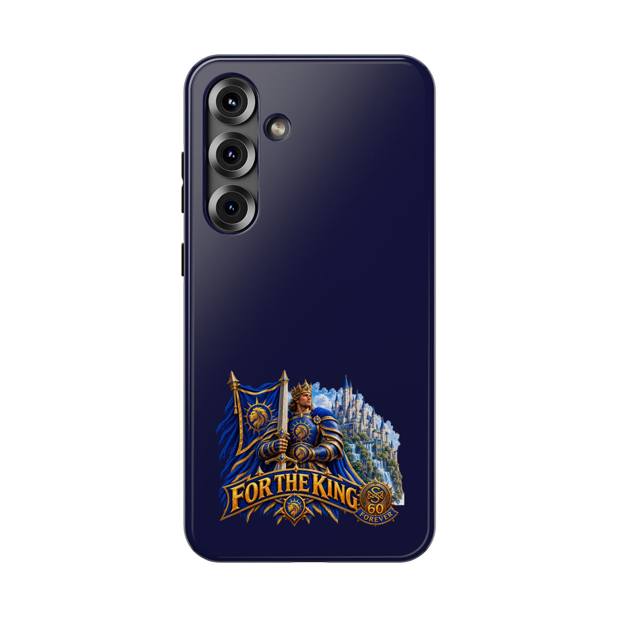 Phone Case — 'For The King' Banner Heavy-Duty Impact-Resistant Phone Case