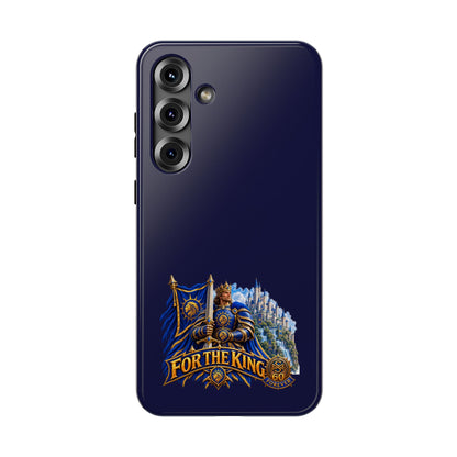 Phone Case — 'For The King' Banner Heavy-Duty Impact-Resistant Phone Case