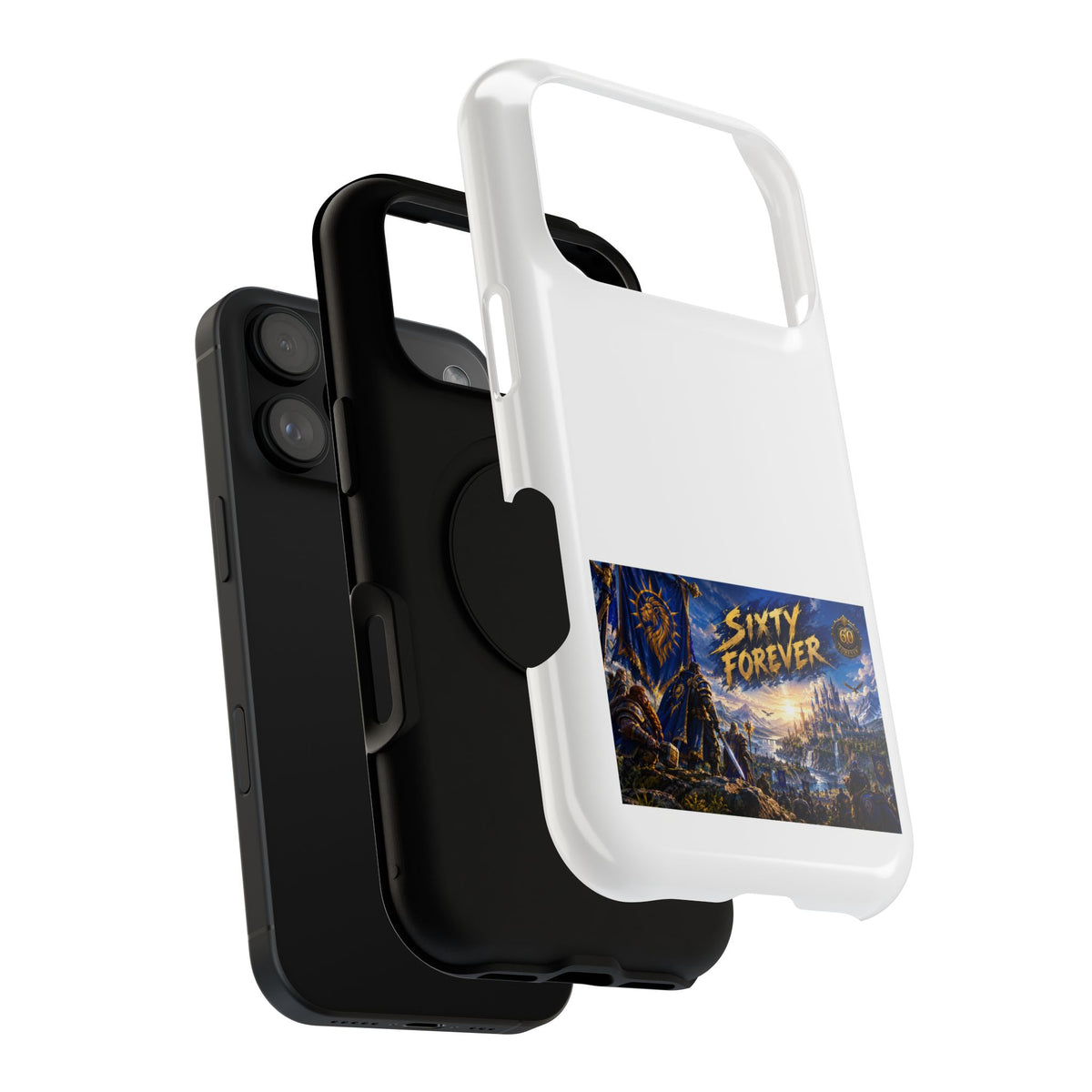 Sixty Forever – Blue Banner – Phone Case
