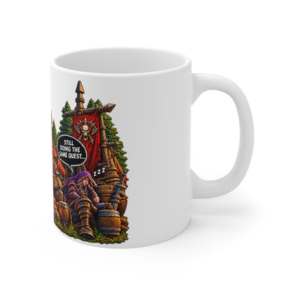 Level 60 Forever Campfire – White Mug (11oz)
