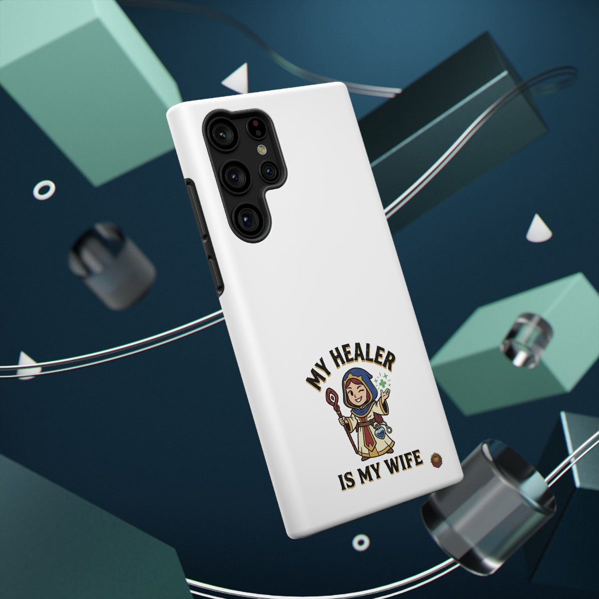 Phone Case — 'My Healer Is My Wife' Heavy-Duty Impact-Resistant Phone Case
