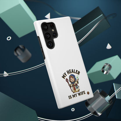 Phone Case — 'My Healer Is My Wife' Heavy-Duty Impact-Resistant Phone Case