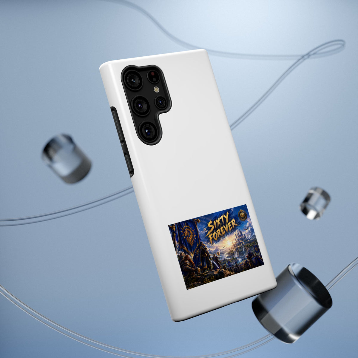 Sixty Forever – Blue Banner – Phone Case