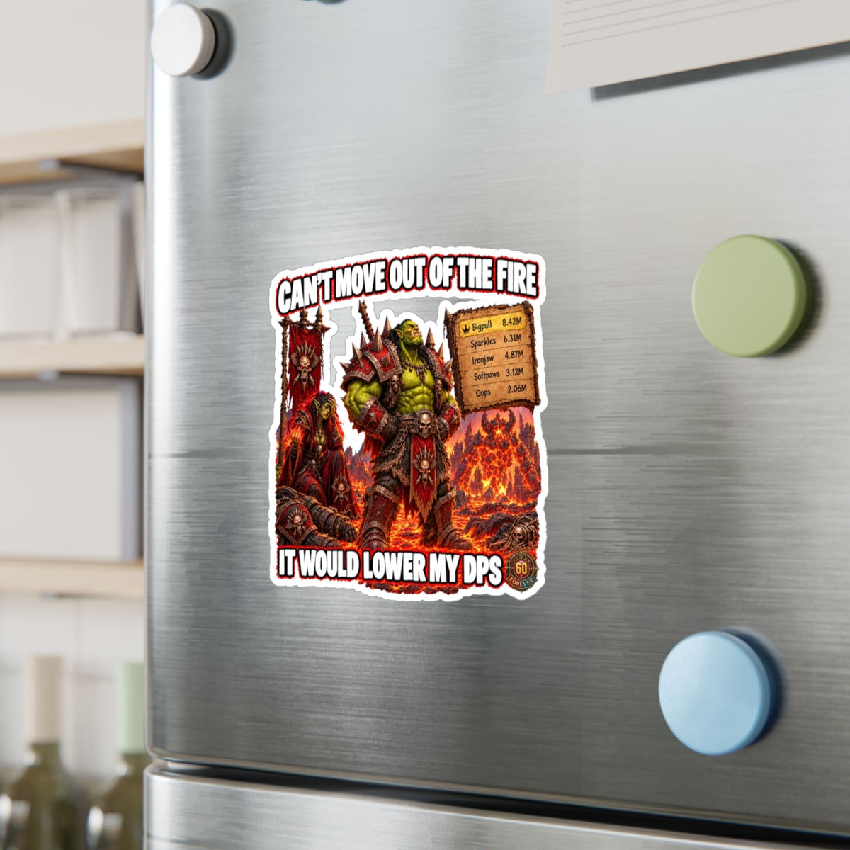 Can't Move Out of the Fire – Poster Decal