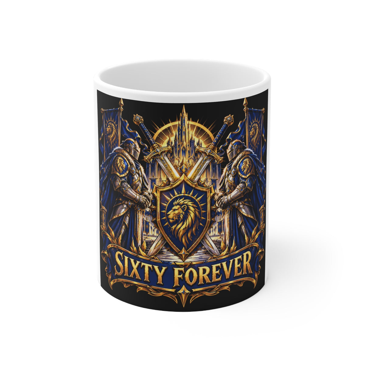 Sixty Forever Lion Knights – White Mug (11oz)