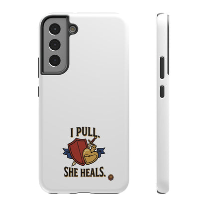 Phone Case — 'I Pull. She Heals.' Heavy-Duty Impact-Resistant Phone Case