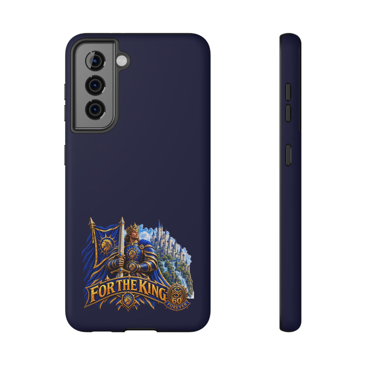 Phone Case — 'For The King' Banner Heavy-Duty Impact-Resistant Phone Case