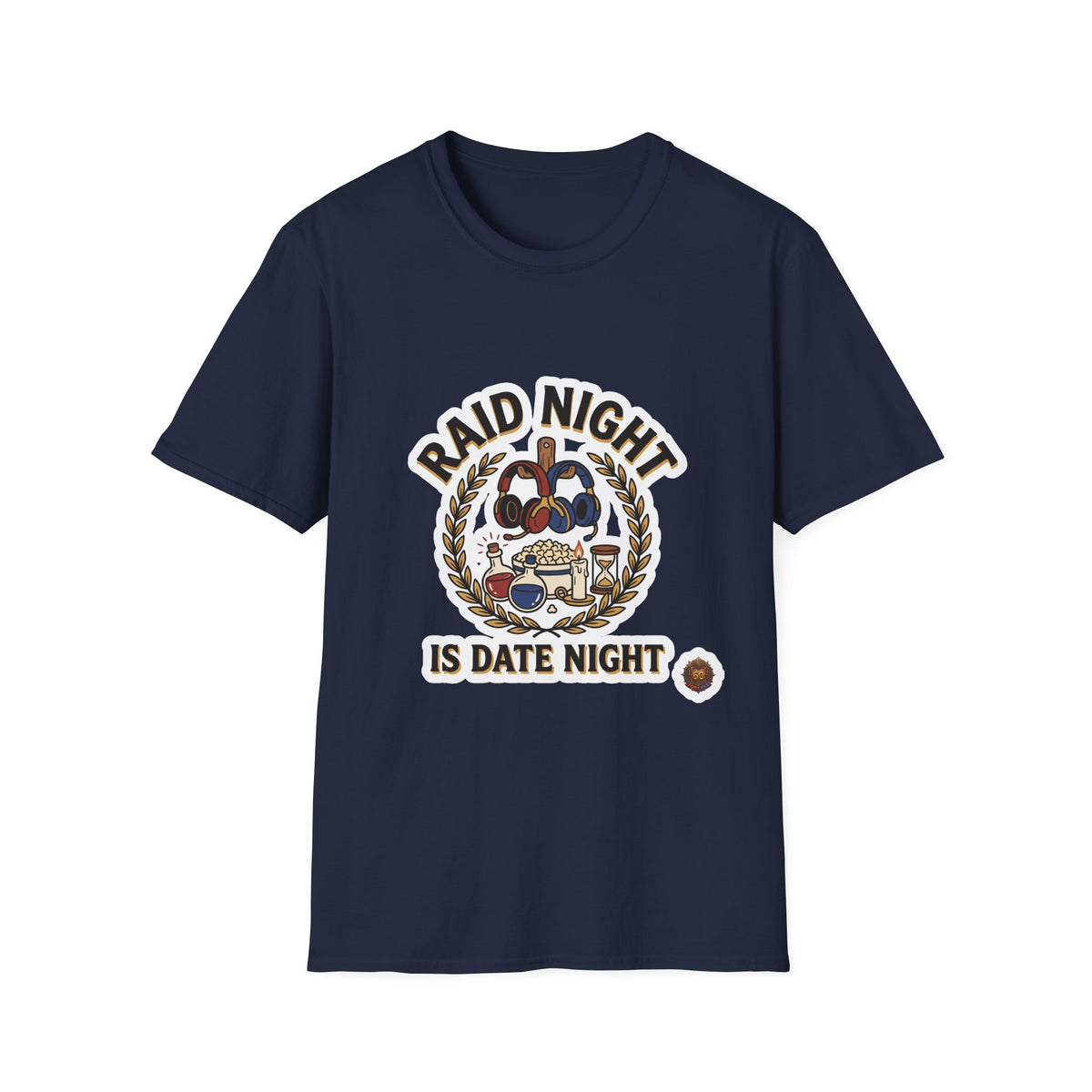 T-Shirt — "Raid Night is Date Night" Retro Gaming Tee