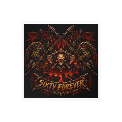Sixty Forever – Skull & Axes – Sticker