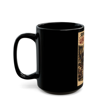 Social Life: Level 0 — Level 60 Achieved (Lion Banner) – Black Mug (11oz & 15oz)