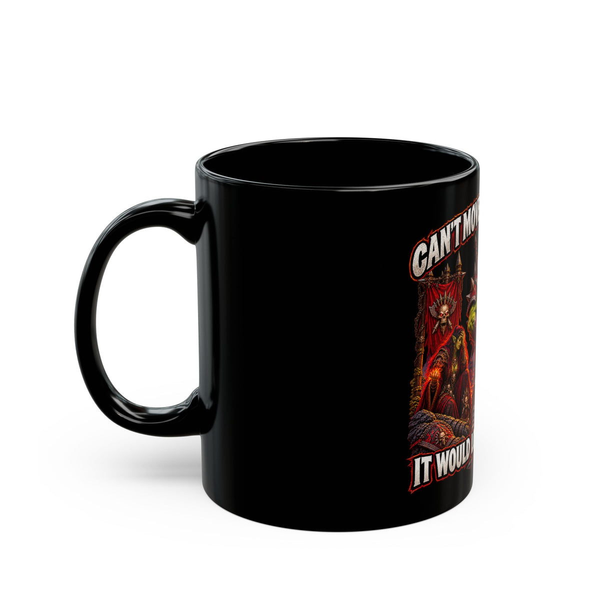 Can't Move Out of the Fire, It Would Lower My DPS – Black Mug (11oz & 15oz)