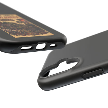 Phone Case — 'Social Life: Level 0 — Level 60 Achieved (Skull Banner)' Heavy-Duty Impact-Resistant Phone Case