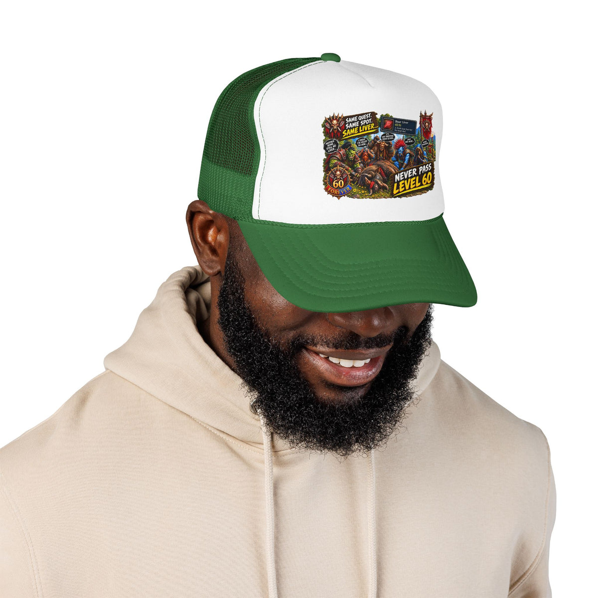 Red 'Til Dead Trucker Hat — Horror Zombie Foam Mesh Cap