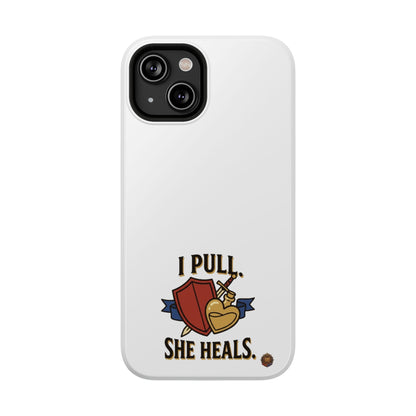 Phone Case — 'I Pull. She Heals.' Heavy-Duty Impact-Resistant Phone Case