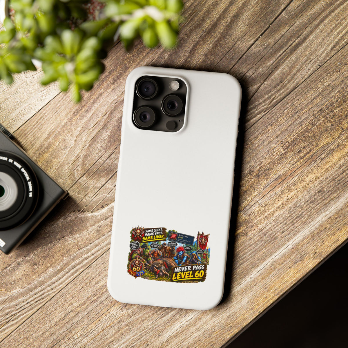 Level 60 Gamer Collage Slim Phone Case