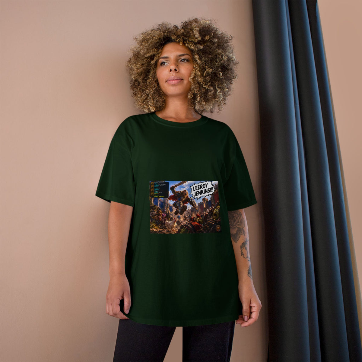 Leroy Jenkins Battle Meme T-Shirt