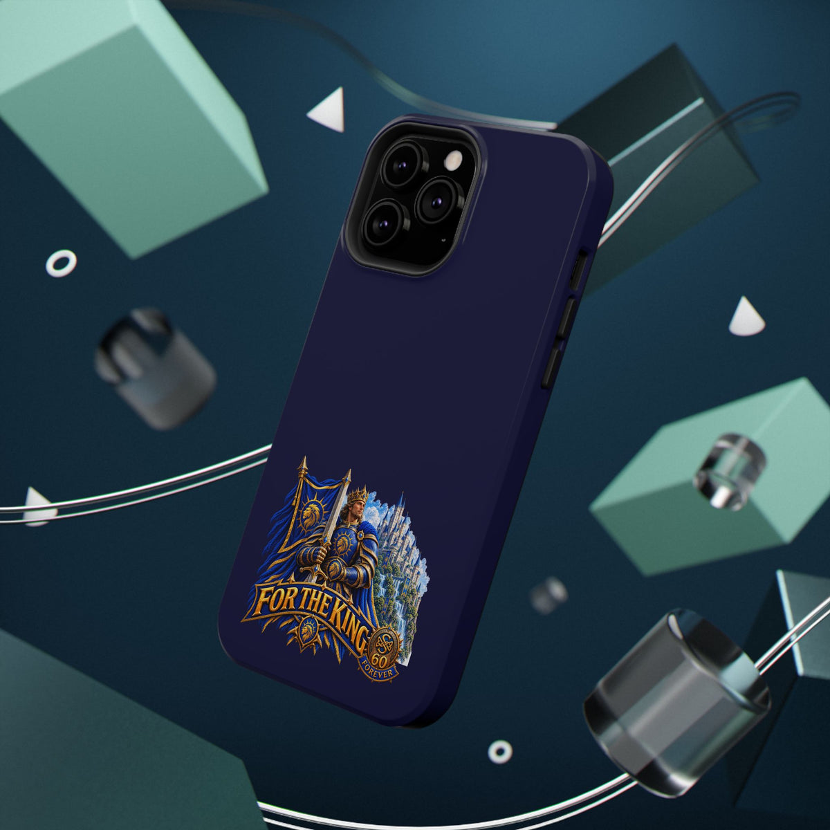 Phone Case — 'For The King' Banner Heavy-Duty Impact-Resistant Phone Case