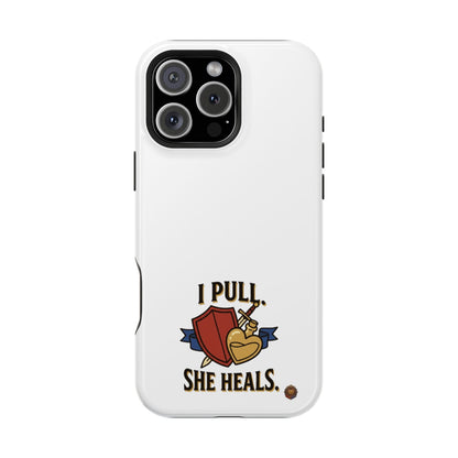 Phone Case — 'I Pull. She Heals.' Heavy-Duty Impact-Resistant Phone Case