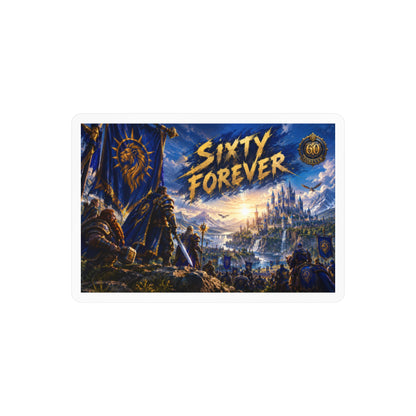 Sixty Forever – Blue Banner – Sticker