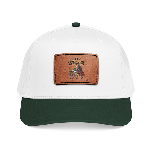 Leather Patch Baseball Cap — 'Need More Greens' Garden Hat
