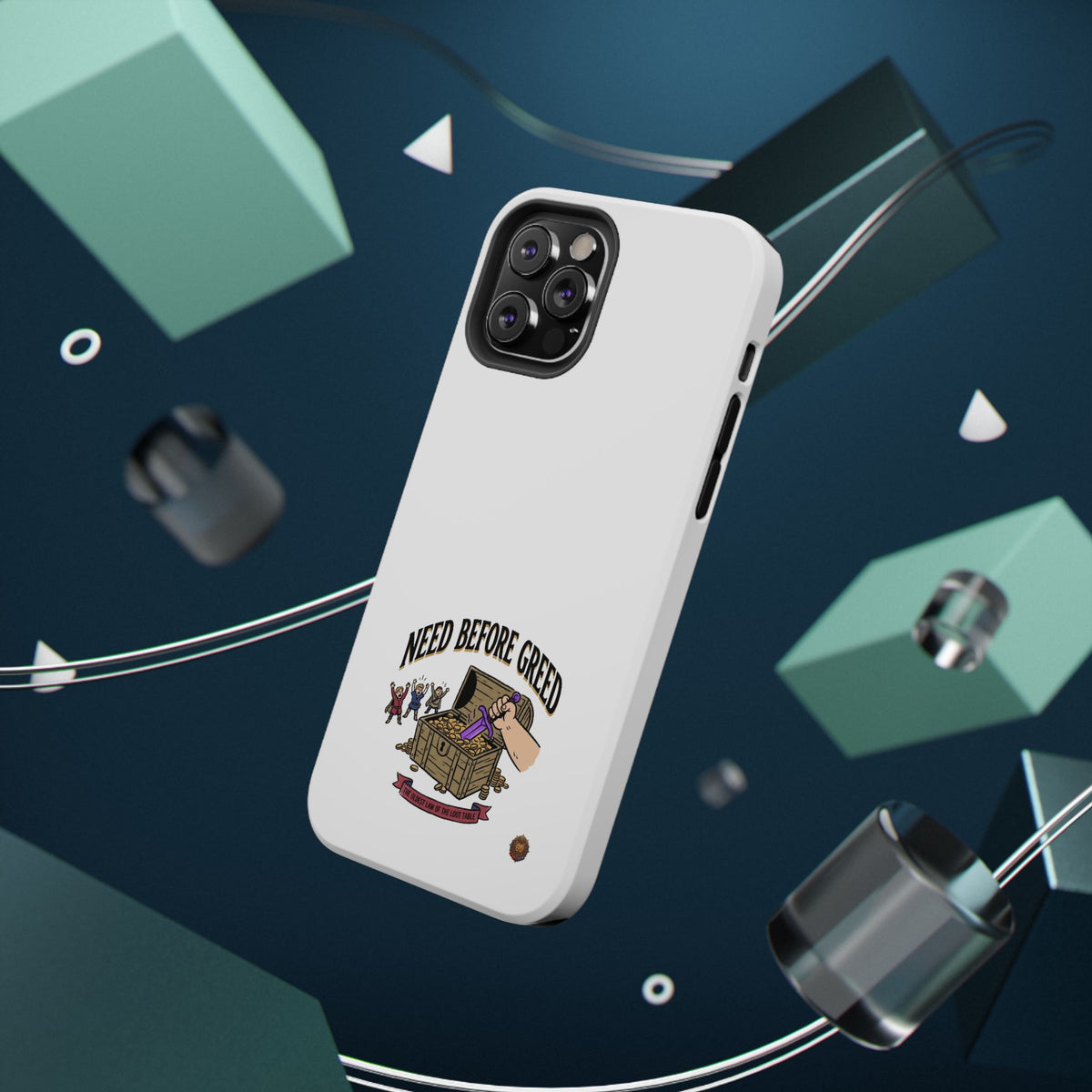 Phone Case — 'Need Before Greed' Heavy-Duty Impact-Resistant Phone Case
