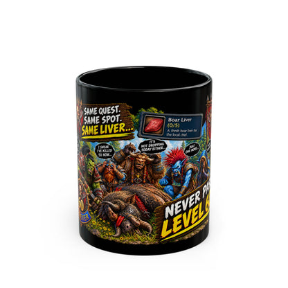 Same Quest, Same Spot – Black Mug (11oz & 15oz)