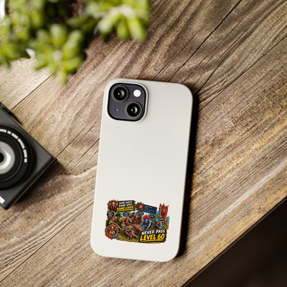 Level 60 Gamer Collage Slim Phone Case