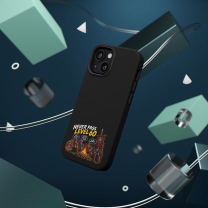 Phone Case — 'Never Pass Level 60' Heavy-Duty Impact-Resistant Phone Case