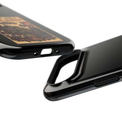 Phone Case — 'Social Life: Level 0 — Level 60 Achieved (Skull Banner)' Heavy-Duty Impact-Resistant Phone Case