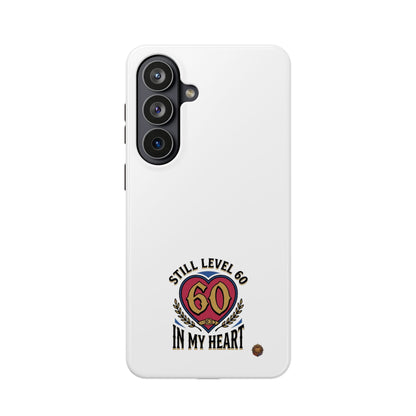 Phone Case — 'Still Level 60 In My Heart' Heavy-Duty Impact-Resistant Phone Case