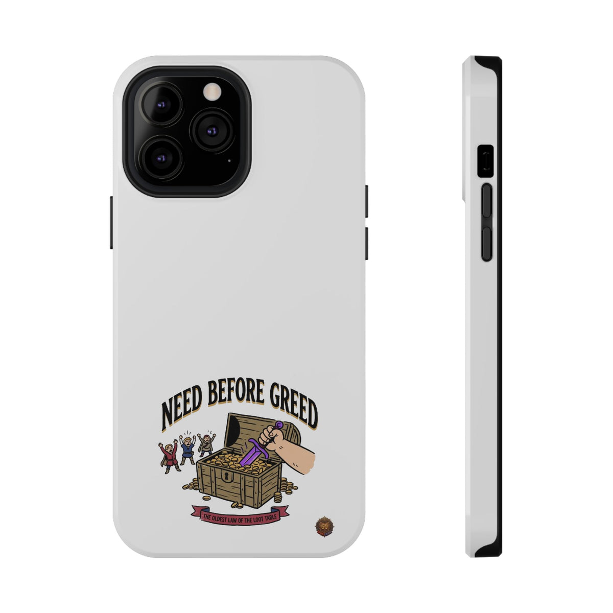 Phone Case — 'Need Before Greed' Heavy-Duty Impact-Resistant Phone Case