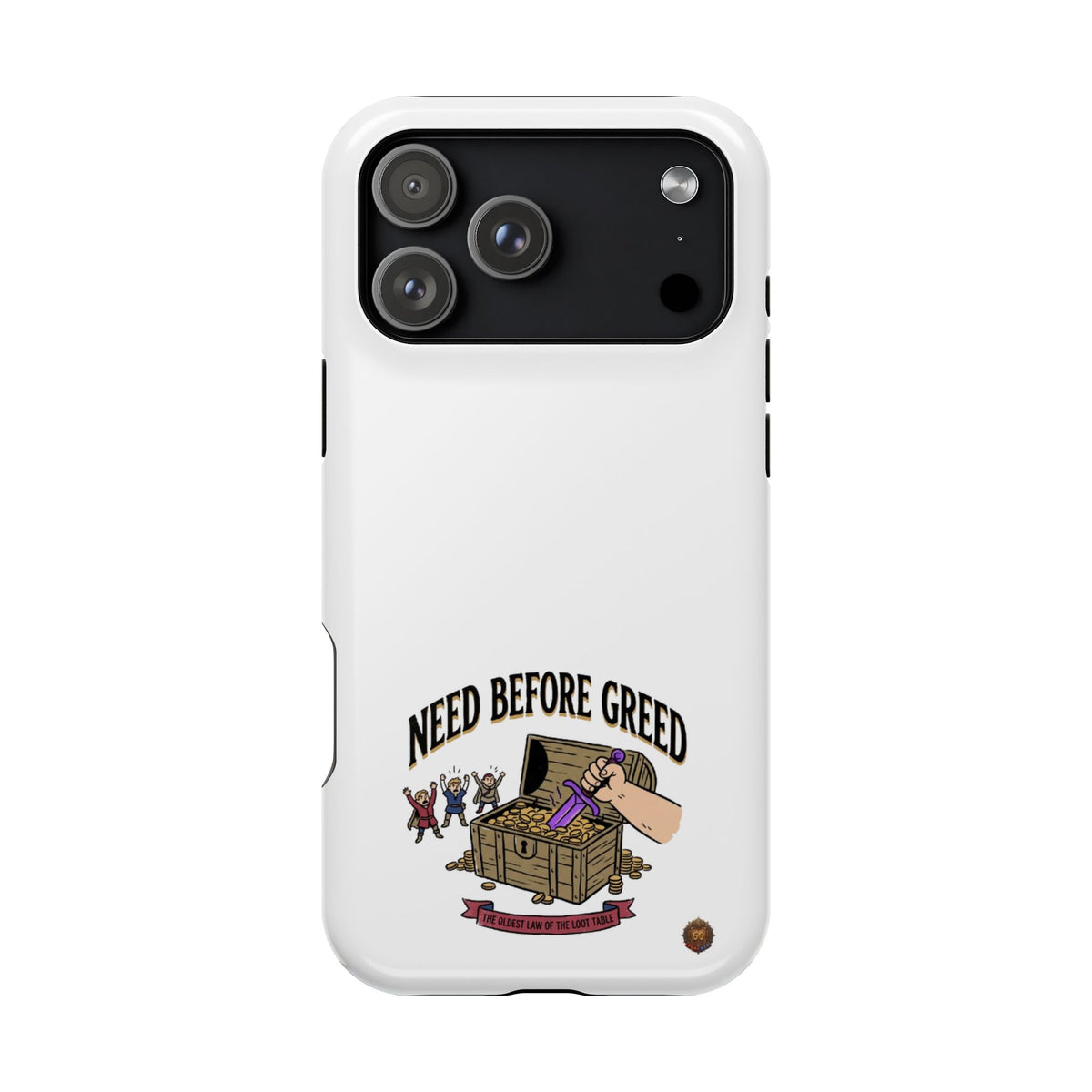 Phone Case — 'Need Before Greed' Heavy-Duty Impact-Resistant Phone Case