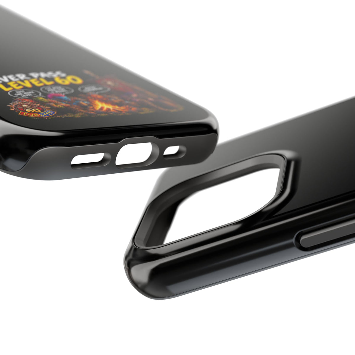 Phone Case — 'Never Pass Level 60' Heavy-Duty Impact-Resistant Phone Case