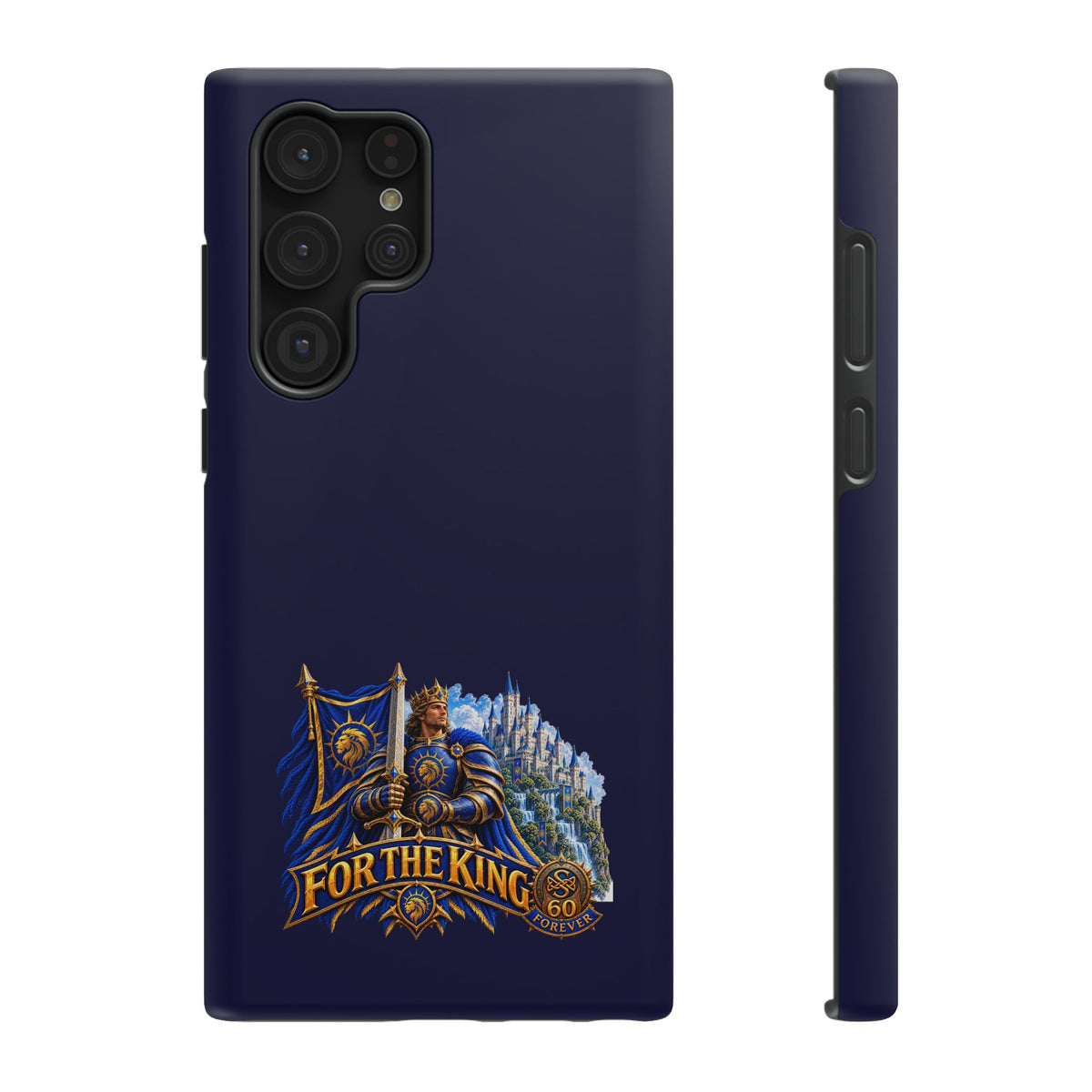 Phone Case — 'For The King' Banner Heavy-Duty Impact-Resistant Phone Case